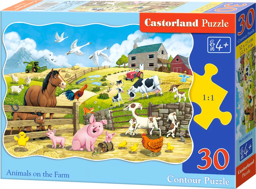 Puzzle 30. Animals on the Farm - tantis.pl