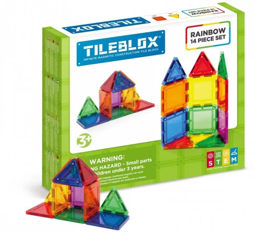 Tileblox zestaw tęczowy 14el - tantis.pl