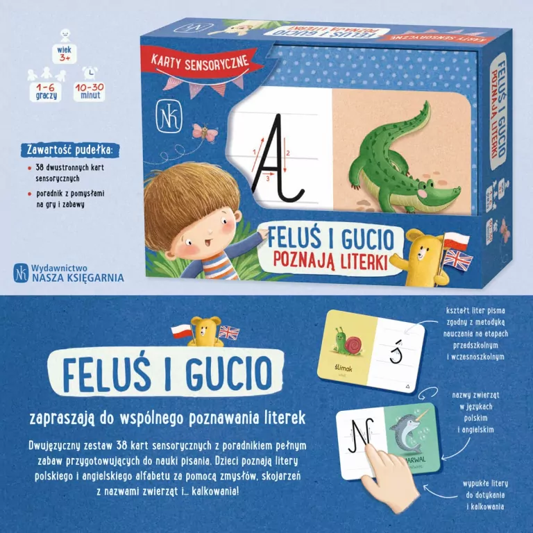 Feluś i Gucio poznają literki - tantis.pl