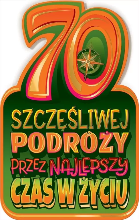 Kartka okolicznościowa Urodziny 70 - tantis.pl