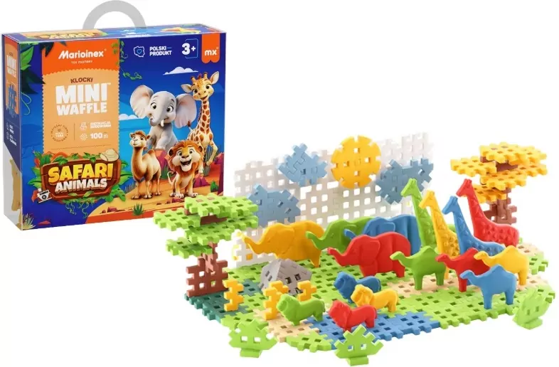 Mini Waffle 100el Animals Safari - tantis.pl