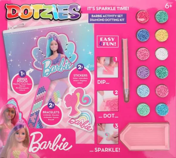 Barbie Diamond Dotz Activity Set - tantis.pl