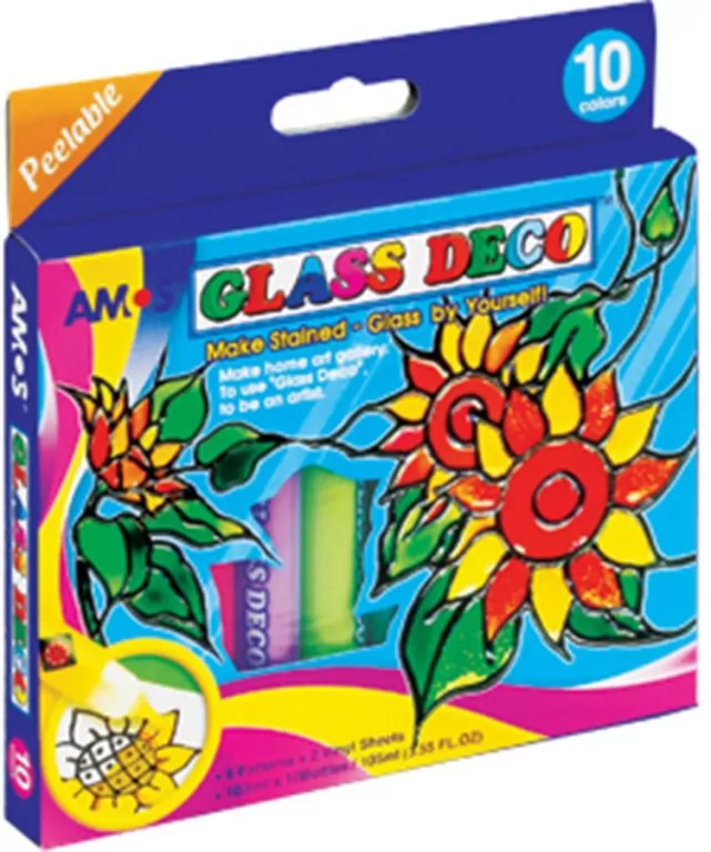 Farby witrażowe. Glass Deco. 10 kolorów - tantis.pl