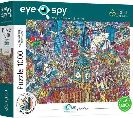 Puzzle 1000. UFT Eye-Spy Time Travel: London TREFL