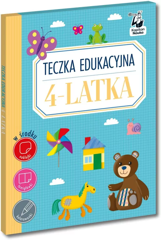 Teczka edukacyjna 4-latka. Kapitan Nauka - tantis.pl