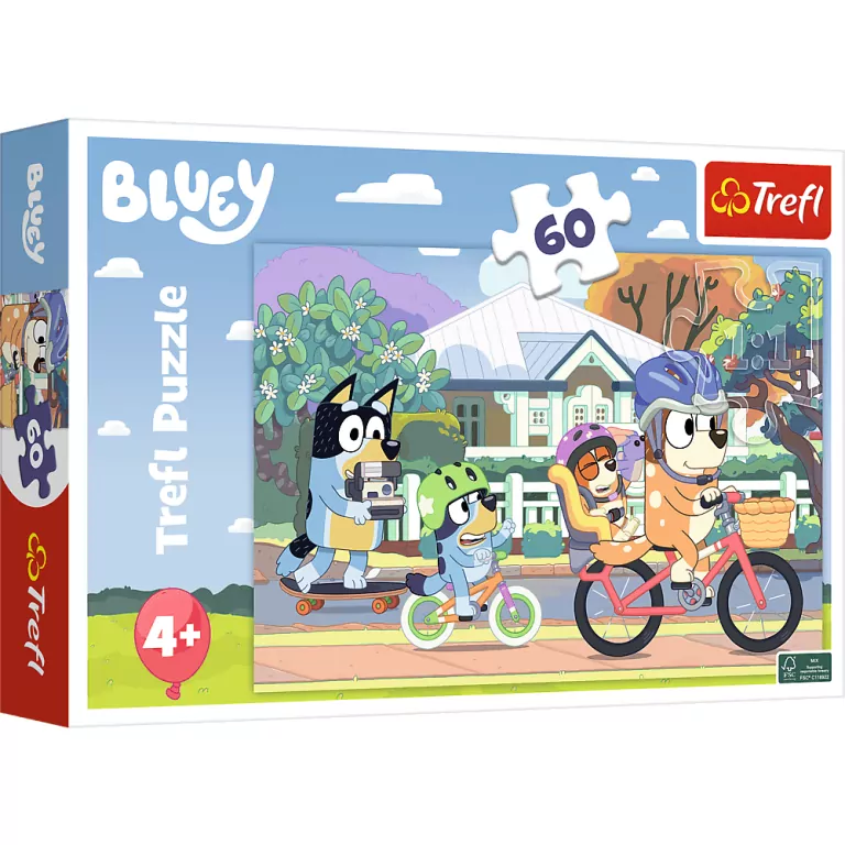 Wesoły Bluey. Puzzle 60 - tantis.pl