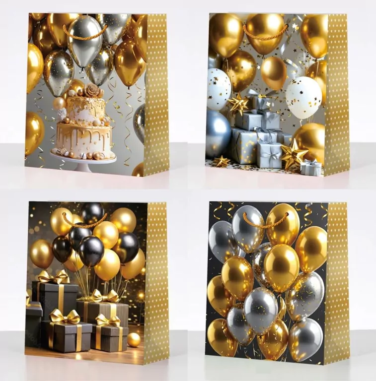 Torebka prezentowa L Balony - tantis.pl