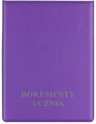 Okładka na dokumenty ucznia pion violet