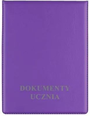 Okładka na dokumenty ucznia pion violet