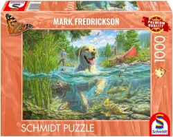 Puzzle PQ 1000 Mark Fredrickson Labrador na rybach