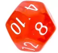 Komplet kości REBEL RPG - Mini Kryształowe - Czerwone - tantis.pl