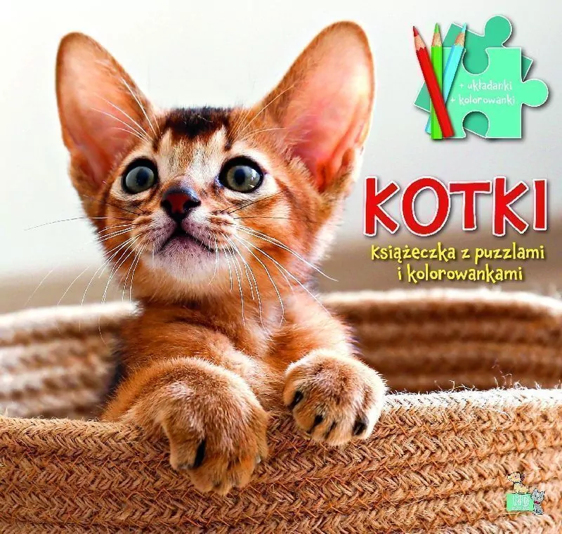 Książeczka z puzzlami i kolorowankami. Kotki - tantis.pl