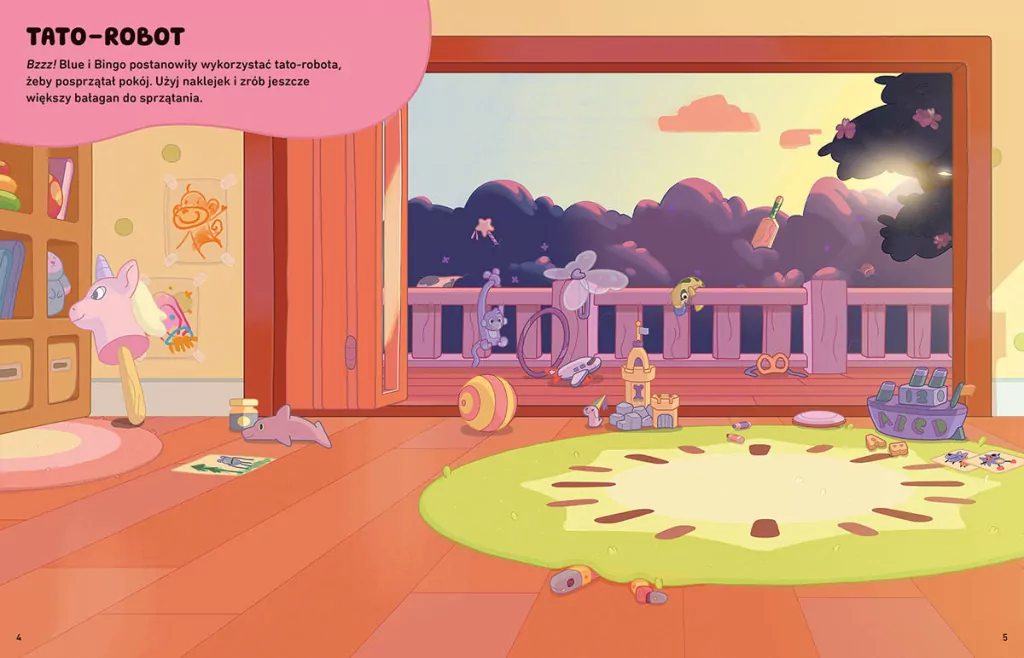 Naklejamy! Bluey. Książka do wyklejania - tantis.pl