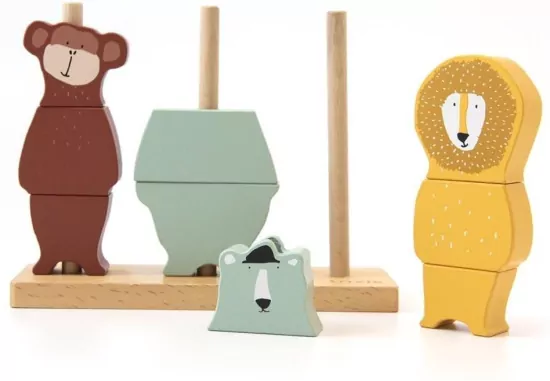 Układanka drewniana ze zwierzątkami Trixie Baby