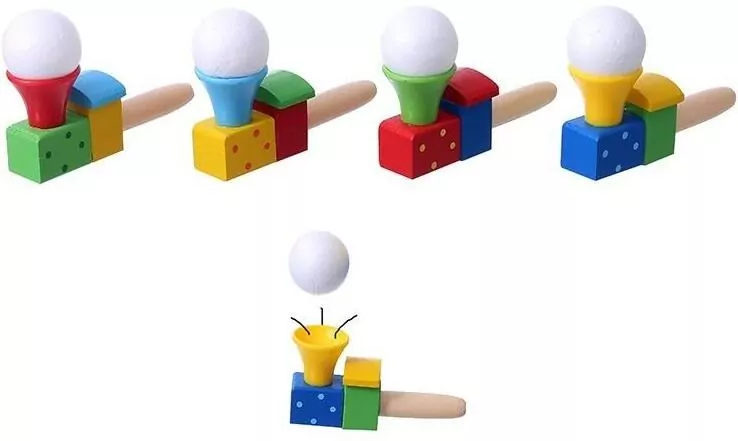 Dmuchawka lokomotywa drewniana - tantis.pl