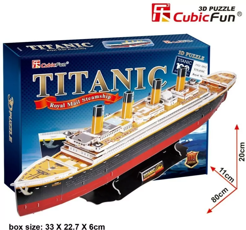 Puzzle 3D. Titanic duże - tantis.pl