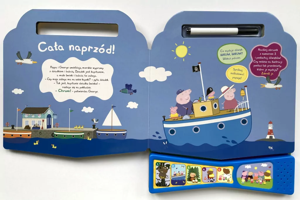 Świnka Peppa. Co tam słychać? Dźwiękowe zagadki - tantis.pl