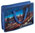 Teczka na prace plastyczne z nadrukiem. New York. - tantis.pl