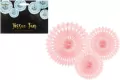 Rozety dekoracyjne różowe 20-30cm - tantis.pl