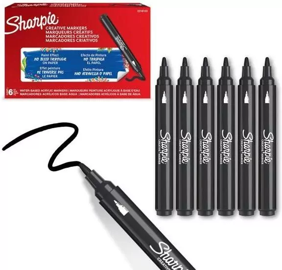 Markery akrylowe czarne - tantis.pl