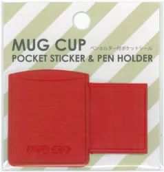 Uchwyt na długopisy Mug Cup S czerwony