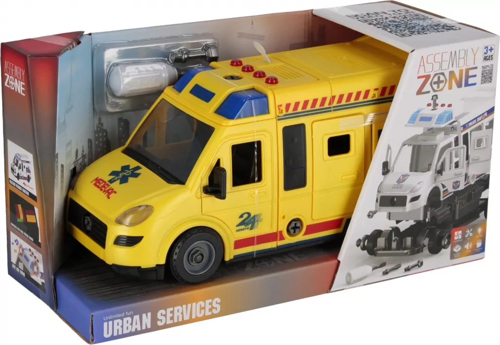 Auto ratunkowe karetka do skręcania Mega Creative 544951 - tantis.pl