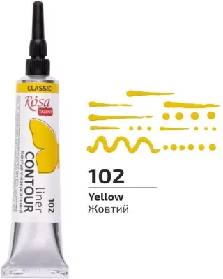 Farba aktylowa konturowa universal yellow 20ml