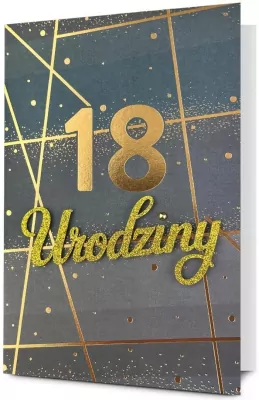 Karnet Urodziny Osiemnastka