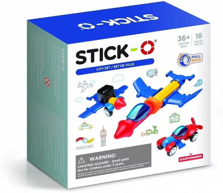 Magformers Stick-O Zestaw miejski 16 elementów - tantis.pl