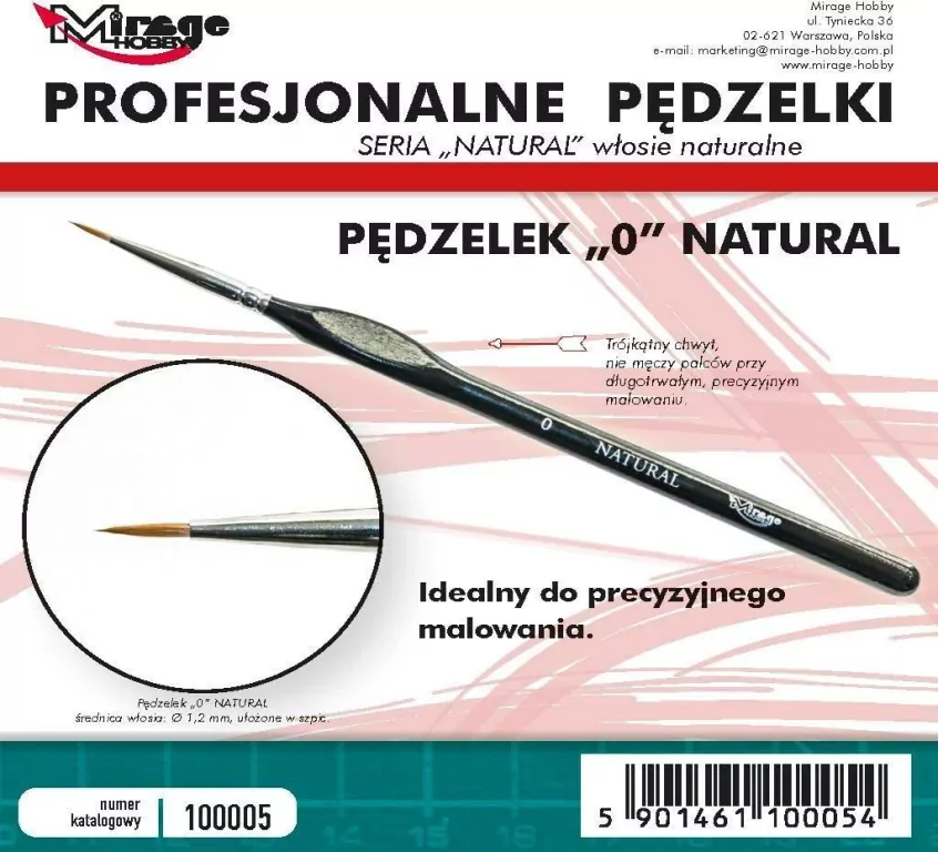 Pędzelek natural 0 - tantis.pl