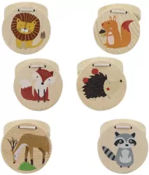 Kastaniety drewniane. Zwierzątka