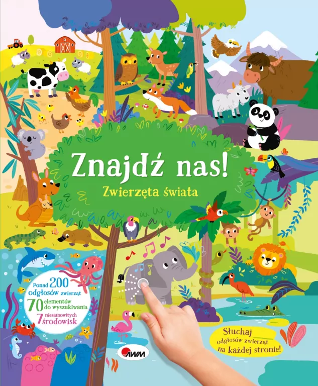 Zwierzęta świata. 200 dźwięków. Znajdź nas! - tantis.pl