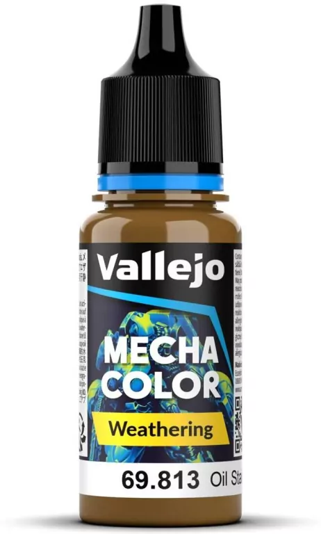 Vallejo: 69.813 - Mecha Weathering - Oil Stains Gloss (17 ml) - tantis.pl