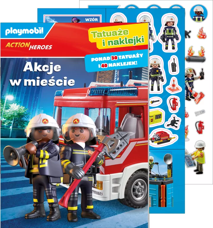 Playmobil Action Heroes. Tatuaże i naklejki - tantis.pl