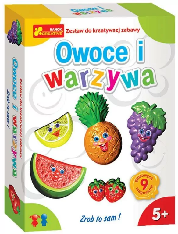 Gipsowe magnesy. Warzywa i owoce - tantis.pl