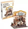 Uliczny zakątek drewniane puzzle 3D piekarnia - tantis.pl