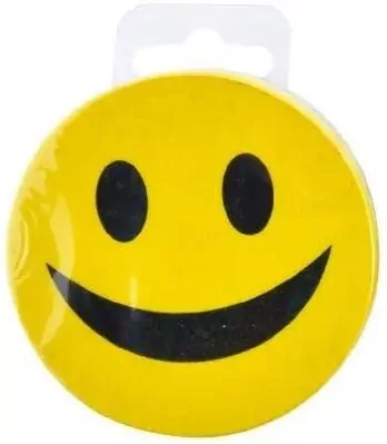 Gąbka magnetyczna do tablic żółta Emoji - tantis.pl