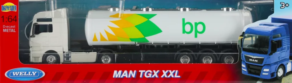 WELLY TRUCK. Ciężarówka 1:64 MAN TGX OIL TANKER 58013 - tantis.pl