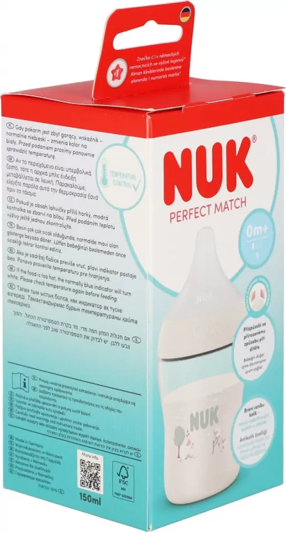 NUK. Butelka z silikonowym smoczkiem. 150 ml. Owca - tantis.pl