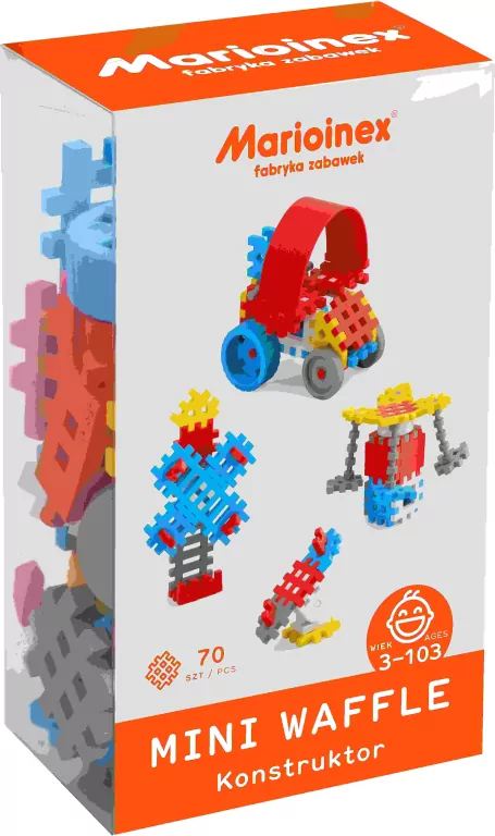 Mini Waffle Konstruktor 70. Niebieski - tantis.pl