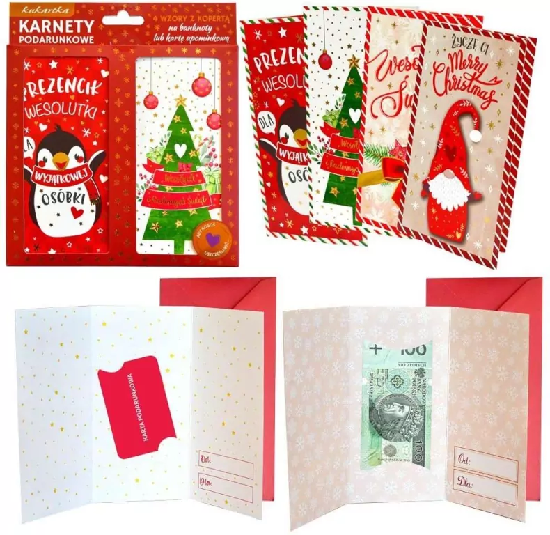 Zestaw karnetów podarunkowych ZKP-001 BN - tantis.pl