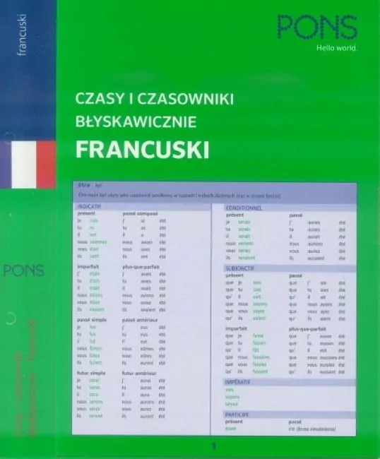 Czasy i czasowniki błyskawicznie. Francuski PONS - tantis.pl