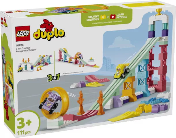 LEGO® Kreatywne rampy 3 w 1 z pojazdami 10478 - tantis.pl