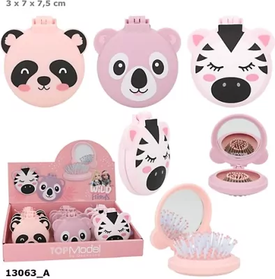 Szczotka do włosów z lusterkiem Top Model 1szt.mix 13063A