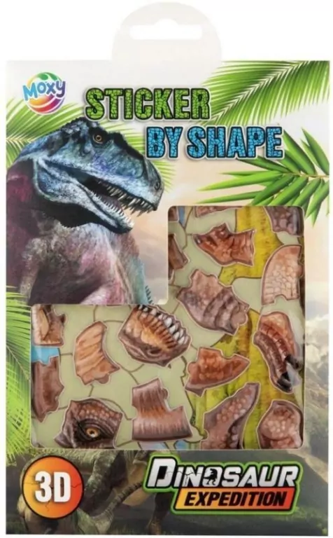 Naklejki po kształtach 3D T.Rex - tantis.pl