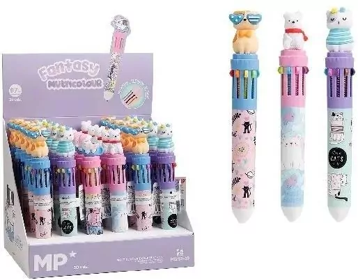 Długopis wielokolorowy Fantasy 10w1 mix (30szt) - tantis.pl