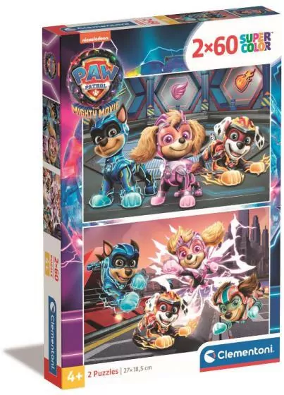 Puzzle 2x60. Super Kolor. Psi Patrol. 21626 - tantis.pl