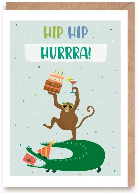 Kartka urodzinowa Hip-hip, hurrra! - tantis.pl