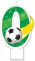 Świeczka urodzinowa Piłka 8cm Cyfra 0 SF-159-0 - tantis.pl