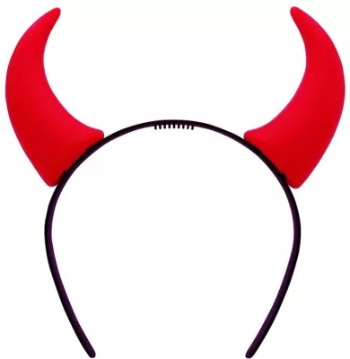 Opaska rogi diabełka czerwone